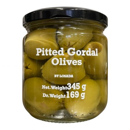 Olives vertes Gordal sans noyaux 345g