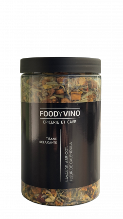 Tisane relaxante : lavande, abricot, fleur de calendula 100g